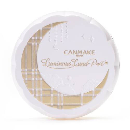 CANMAKE Luminous Luna Pact G02 Pink Beige - 2-in-1 Cream Foundation and Glow Highlighter Compact - DARUMA AUSTRALIA PTY LTD