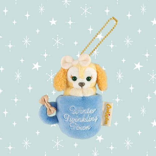 CookieAnn plush charm from Tokyo DisneySea Winter Twinkling Town wearing a pink winter hat and coat. - DARUMA AUSTRALIA PTY LTD