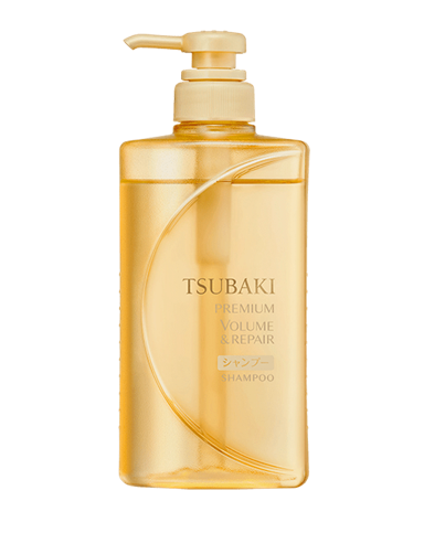 TSUBAKI Premium Volume & Repair Shampoo 490ml - Gold bottle Shiseido Japanese hair care for fine hair - DARUMA AUSTRALIA PTY LTD