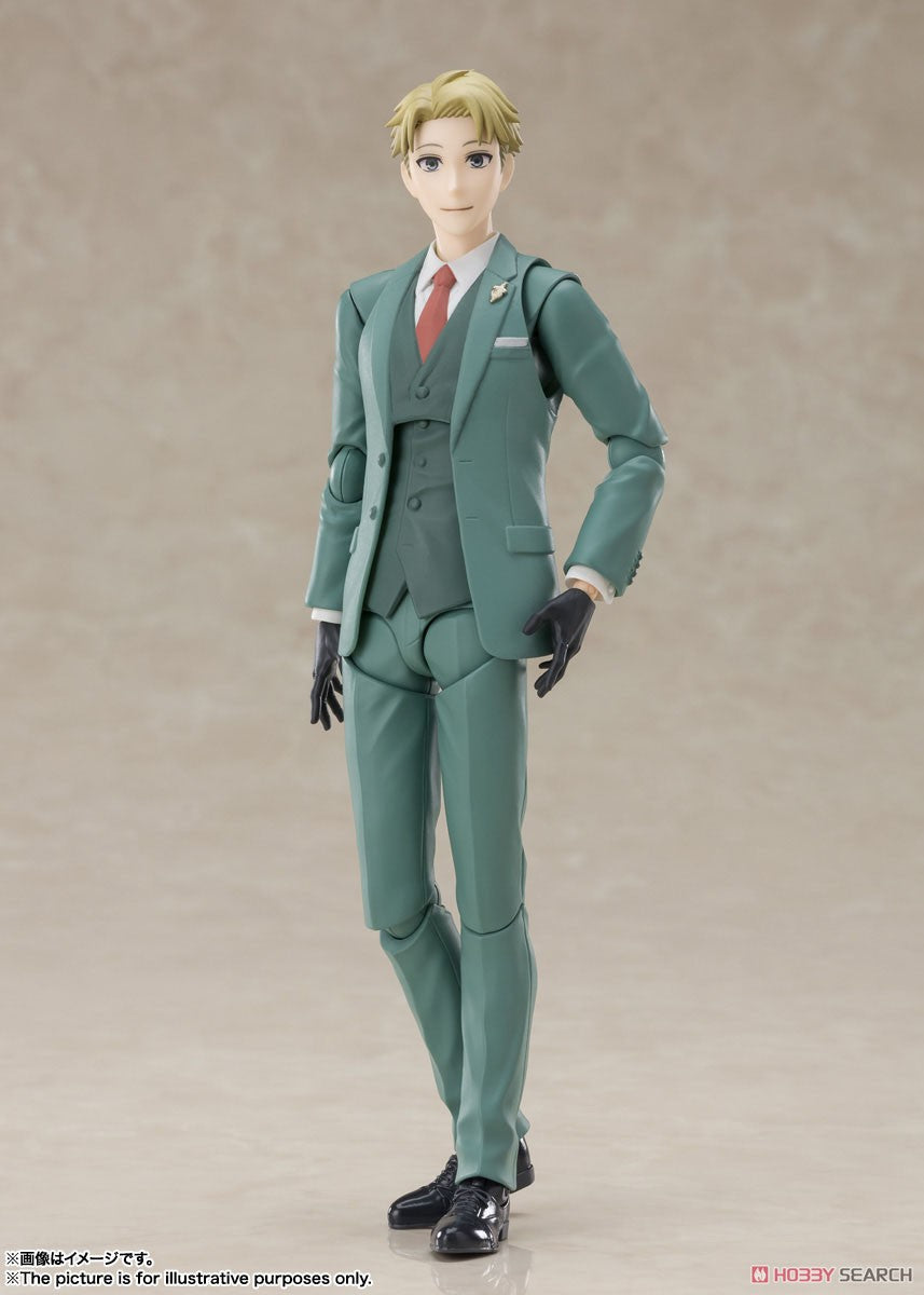 S.H. Figuarts Loid Forger Twilight Action Figure from Spy x Family in Green Suit with Pistol - DARUMA AUSTRALIA PTY LTD