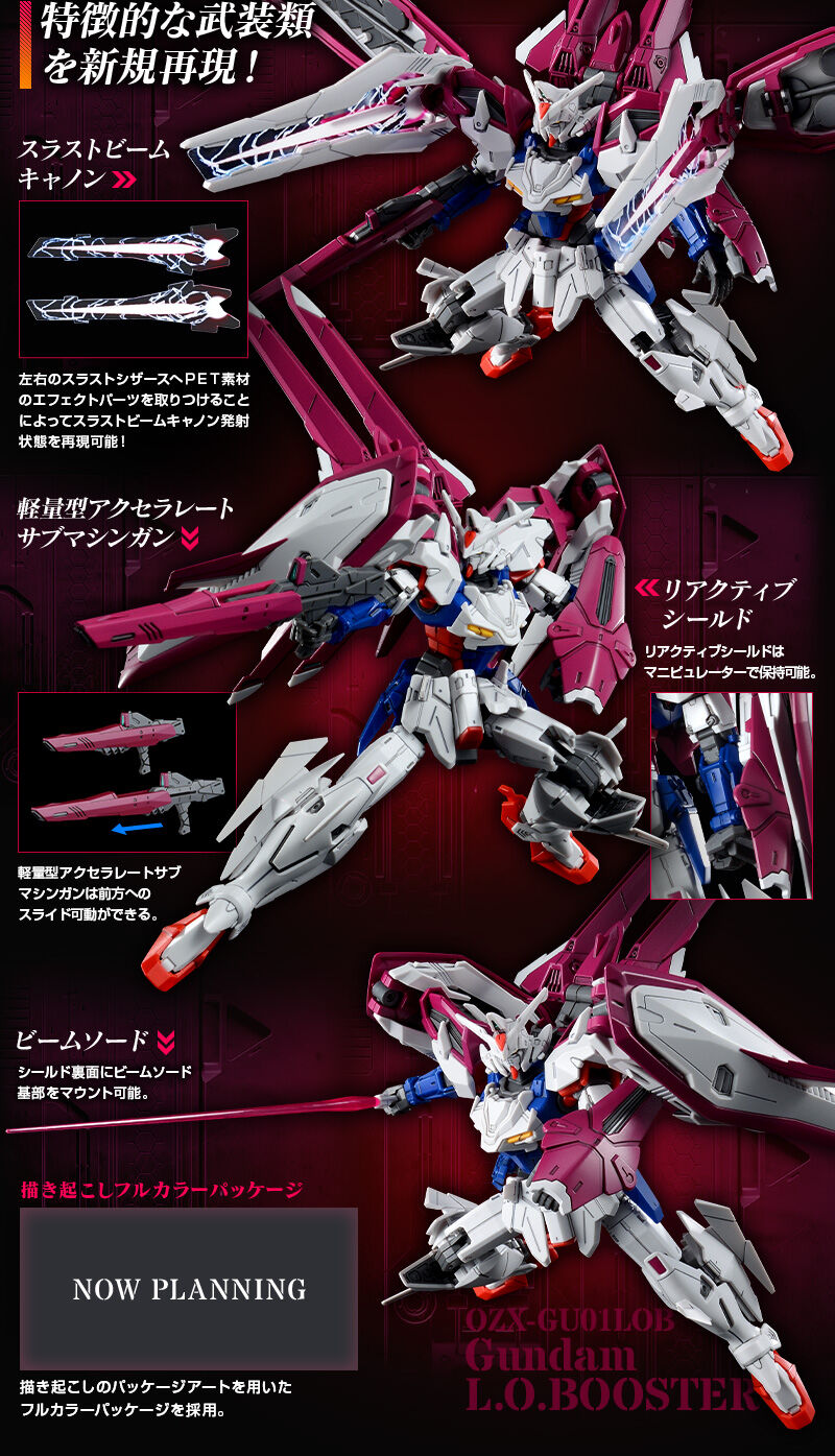 Bandai HG 1/144 OZX-GU01LOB Gundam L.O.Booster - Transforming Gundam Wing G-UNIT model kit - DARUMA AUSTRALIA PTY LTD