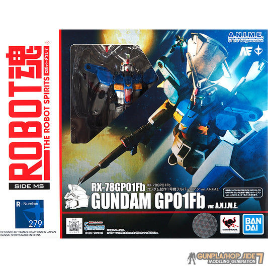 Bandai Robot Spirits RX-78GP01Fb Gundam Full Burnern ver. A.N.I.M.E. with blue booster effects - DARUMA AUSTRALIA PTY LTD