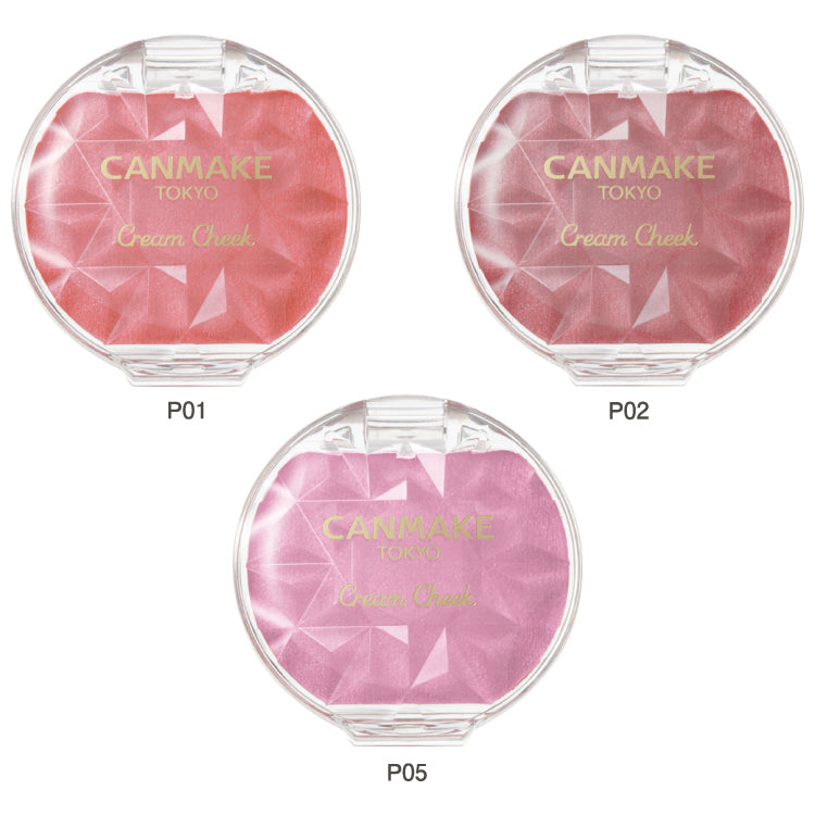 CANMAKE Cream Cheek Blush - Melting Gel-Type Japanese Cream Blush for a Natural Flush - DARUMA AUSTRALIA PTY LTD