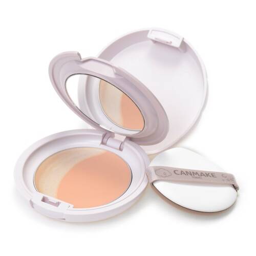 CANMAKE Luminous Luna Pact G02 Pink Beige - 2-in-1 Cream Foundation and Glow Highlighter Compact - DARUMA AUSTRALIA PTY LTD