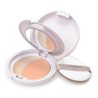 CANMAKE Luminous Luna Pact G02 Pink Beige - 2-in-1 Cream Foundation and Glow Highlighter Compact - DARUMA AUSTRALIA PTY LTD