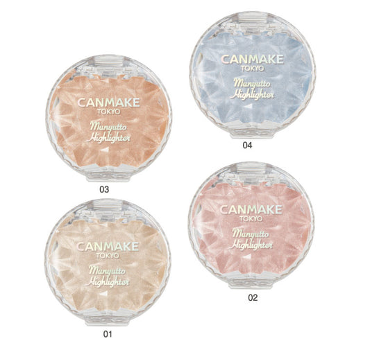CANMAKE Munyutto Highlighter - Squishy Texture Japanese Illuminator for a Dewy Wet-Look Glow - DARUMA AUSTRALIA PTY LTD