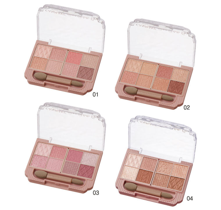 CANMAKE Petit Palette Eyes - Ultra-Compact 8-Color Japanese Eyeshadow Palette with Multi-Textures - DARUMA AUSTRALIA PTY LTD
