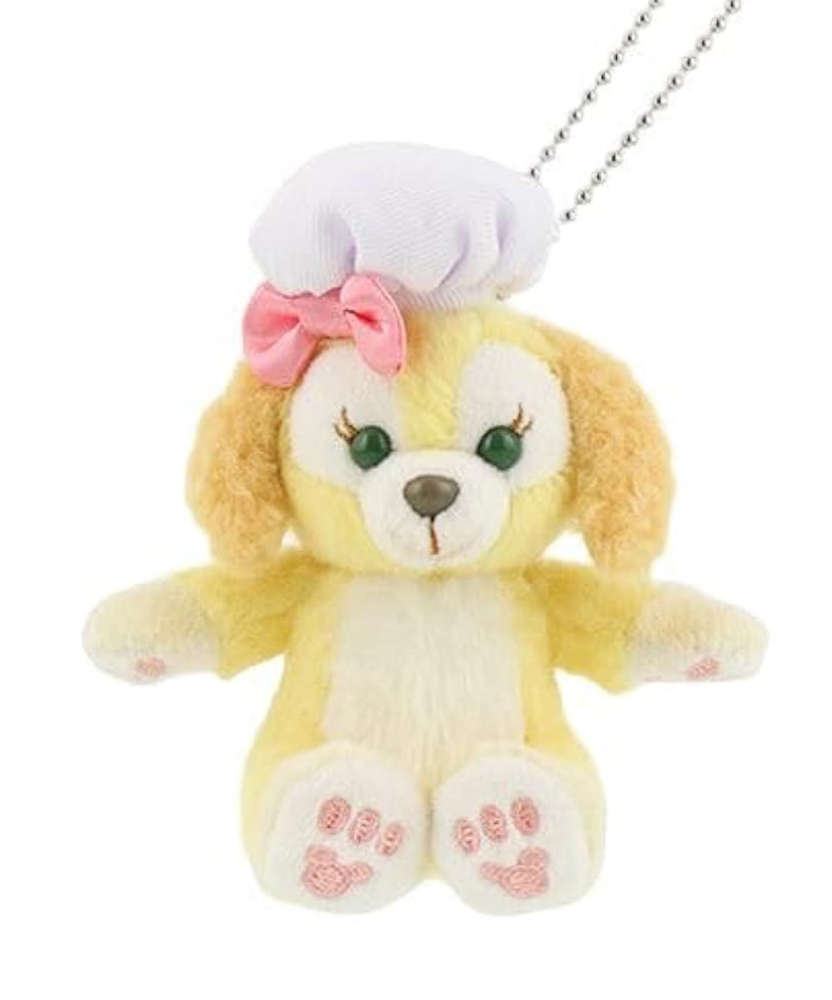 Official CookieAnn cute plush keychain from Tokyo DisneySea with white chef hat - DARUMA AUSTRALIA PTY LTD