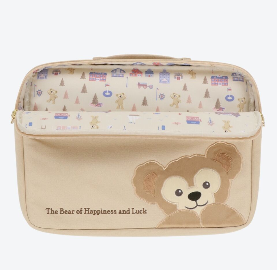 Duffy and Friends 14-inch laptop case from Tokyo DisneySea 2026 collection, featuring blue anniversary motifs and padded protection - DARUMA AUSTRALIA PTY LTD