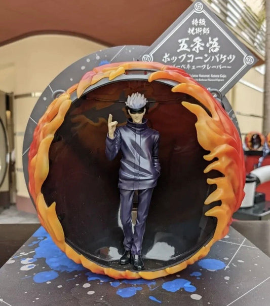 Official Gojo Satoru popcorn bucket from Universal Studios Japan Jujutsu Kaisen event.