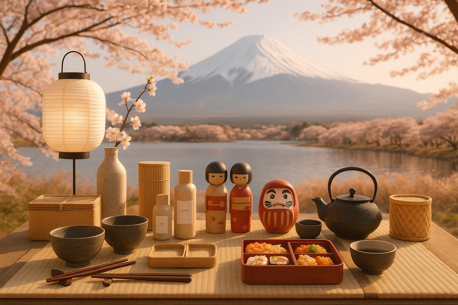 Japanese with Mt Fuji background, Kitchenware, Toys, Living, Foods, Beauty, homeware, 