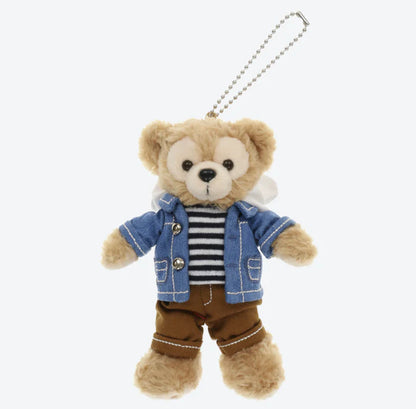 Official Tokyo DisneySea Duffy the Disney Bear plush keychain with classic brown fur - DARUMA AUSTRALIA PTY LTD