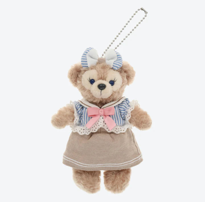 Official Tokyo DisneySea ShellieMay plush keychain in her classic pinkish-tan fur - DARUMA AUSTRALIA PTY LTD