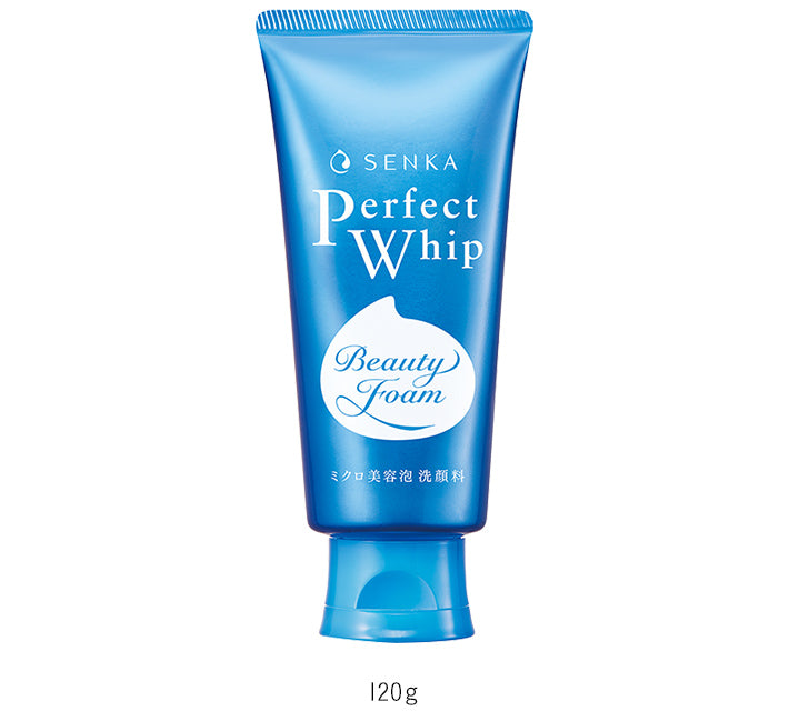 Senka Perfect Whip Facial Cleanser 120g blue tube - Rich creamy foam Japanese facial wash - DARUMA AUSTRALIA PTY LTD