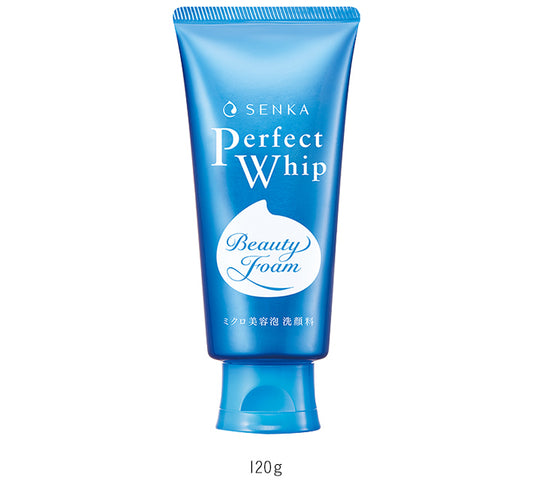 Senka Perfect Whip Facial Cleanser 120g blue tube - Rich creamy foam Japanese facial wash - DARUMA AUSTRALIA PTY LTD