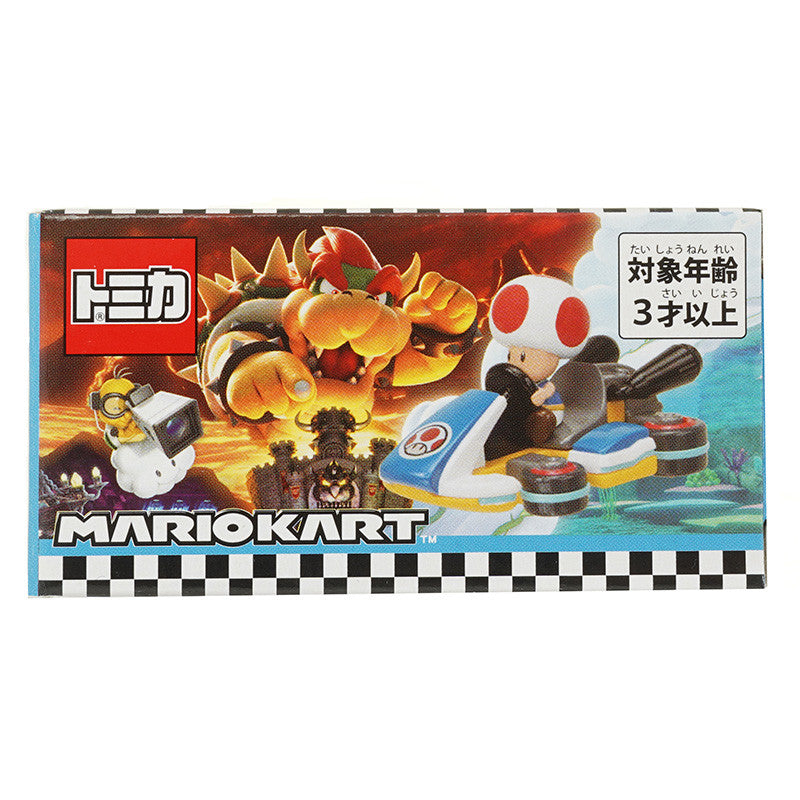 Tomica Mario Kart Toad die-cast car - Universal Studios Japan Super Nintendo World Exclusive white and red kart - DARUMA AUSTRALIA PTY LTD